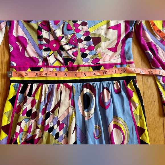 60s Vintage Pucci Silk Midi Dress - Picture 10 of 13